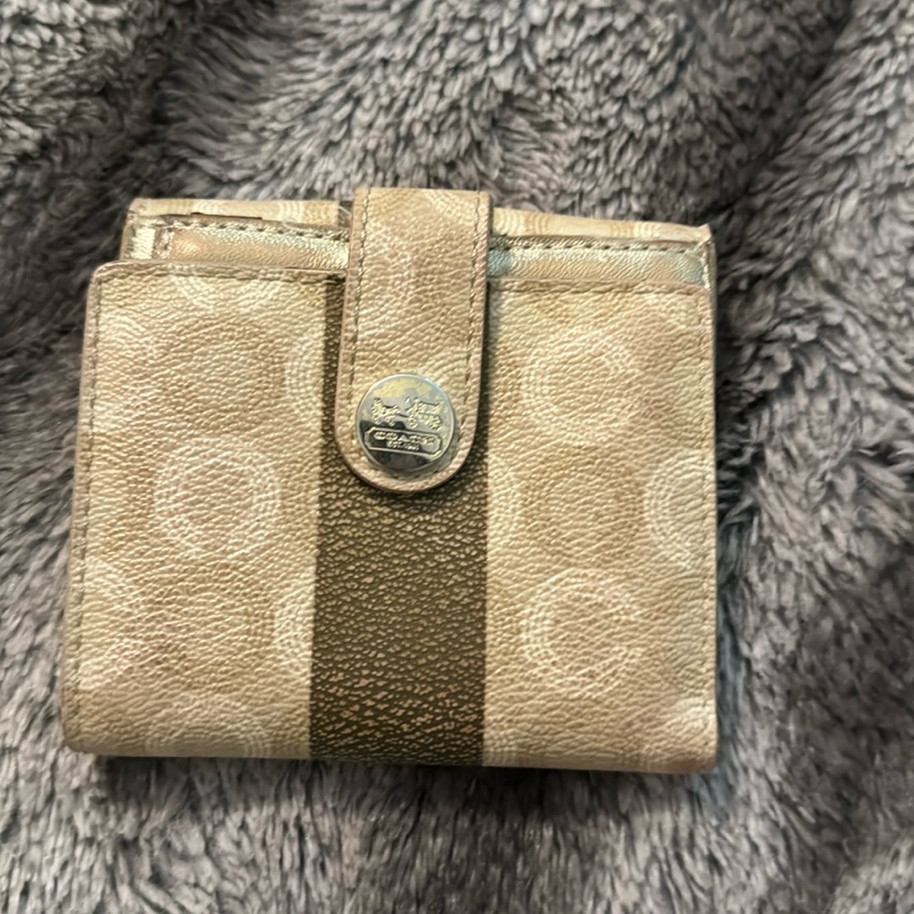 Double sided Coach Leather Monogram Wallet/Card Holder